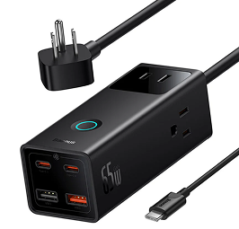 Power Strip Baseus PowerCombo Pro de 7 puertos y 65 W
